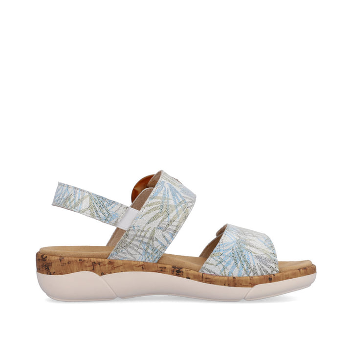 Remonte Artikelnummer R6853-92 Remonte Damen Riemchensandalen Cremeweiß-eisblau
