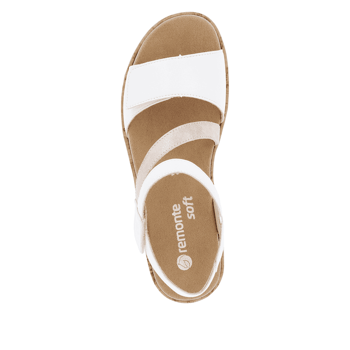 Remonte Artikelnummer R6860-80 Remonte Damen Riemchensandalen Sternenweiß-metallicrosé