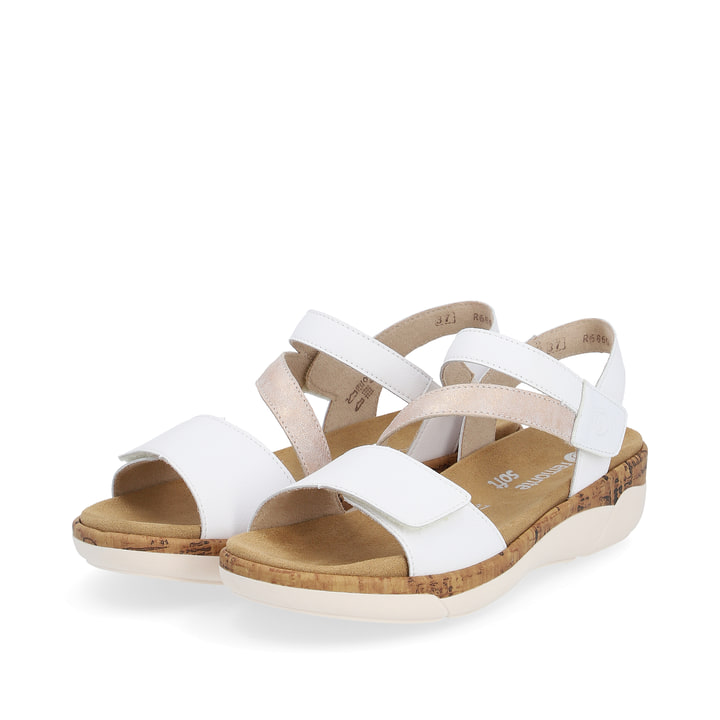 Remonte Artikelnummer R6860-80 remonte Damen Riemchensandalen sternenweiß-metallicrosé