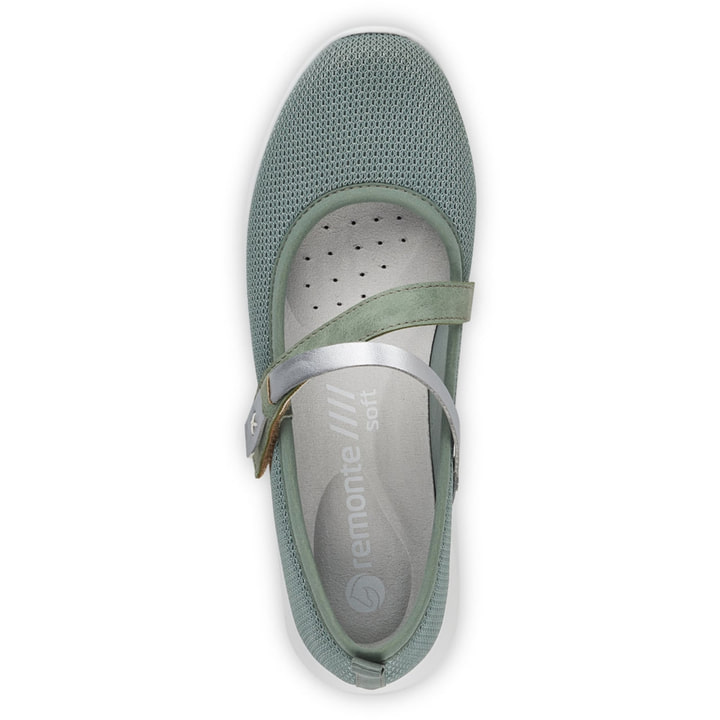Remonte Artikelnummer R7104-52 Remonte Damen Ballerinas Grüngrau