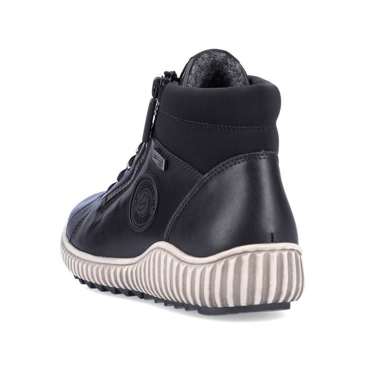 Remonte Artikelnummer R8272-01 Remonte Damen Schnürschuhe Asphaltschwarz