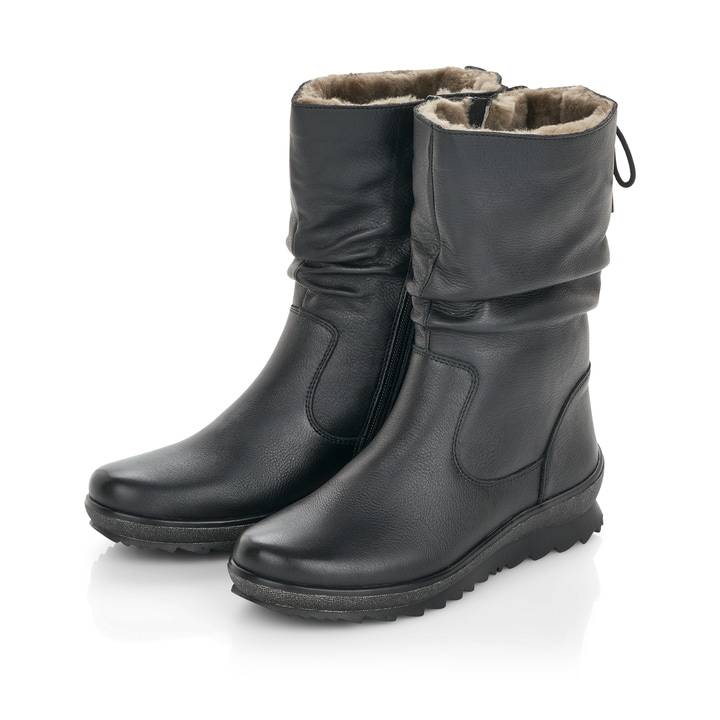 Remonte Artikelnummer R8471-01 Remonte Damen Hochschaftstiefel Tiefschwarz