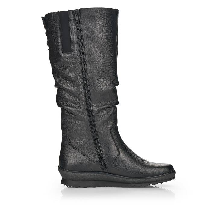 Remonte Artikelnummer R8475-01 Remonte Damen Hochschaftstiefel Tiefschwarz