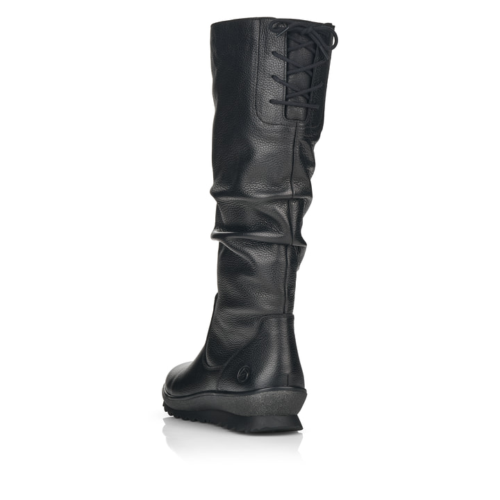 Remonte Artikelnummer R8475-01 Remonte Damen Hochschaftstiefel Tiefschwarz