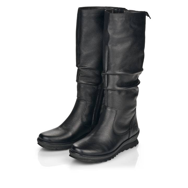 Remonte Artikelnummer R8475-01 remonte Damen Hochschaftstiefel tiefschwarz