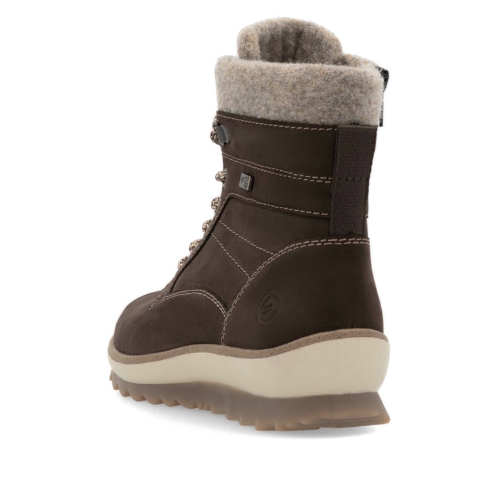 Remonte Artikelnummer R8477-25 Remonte Damen Schnürstiefel Dunkelbraun-sandbeige