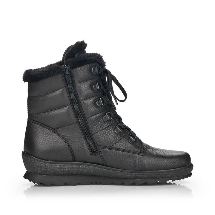 Remonte Artikelnummer R8480-01 Remonte Damen Schnürstiefel Tiefschwarz