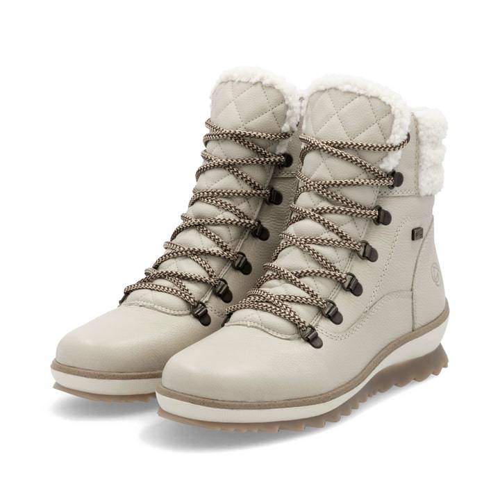 Remonte Artikelnummer R8485-60 remonte Damen Schnürstiefel hellbeige-edelweiß