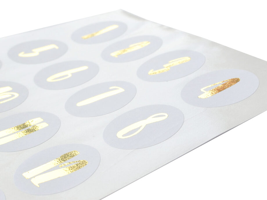 Renna Deluxe Adventskalender Gold Metallic Mit Weißen Papiertüten