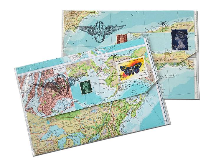 Renna Deluxe Atlas Reiseetui Groß – Etui aus Landkarten