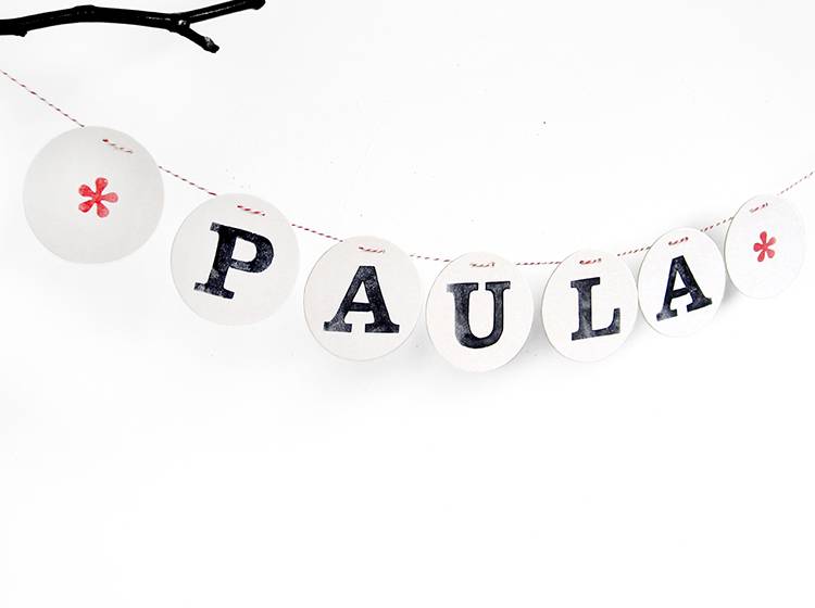 Renna Deluxe Buchstabe Für Personalisierte Namensgirlande