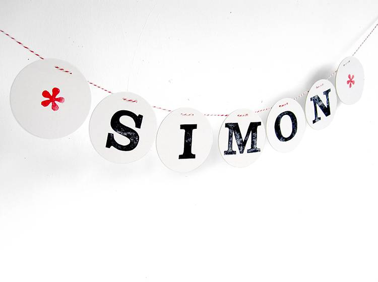 Renna Deluxe Buchstabe für personalisierte Namensgirlande