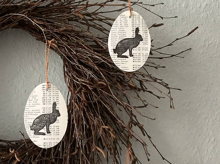 Renna Deluxe Frohe Ostern Klappkarte Mit Osterei Zum Anhängen