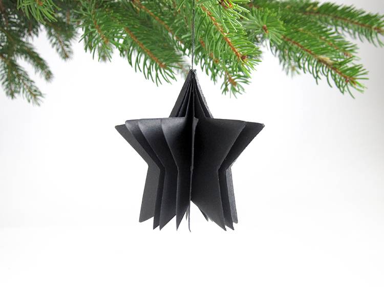 Renna Deluxe Frohe Weihnachten Karte Mit Stern In Schwarz