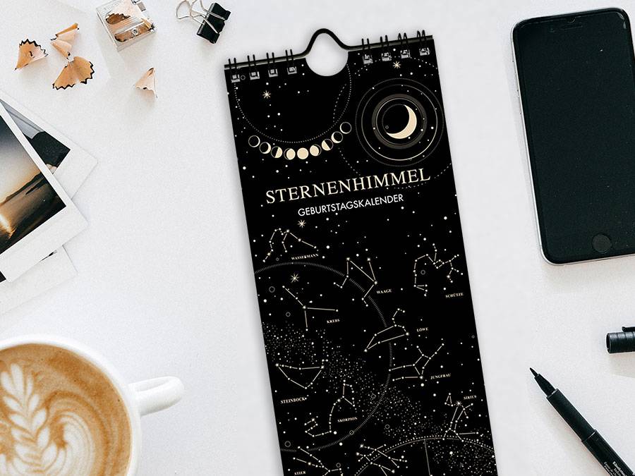 Renna Deluxe GEBURTSTAGSKALENDER Sternzeichen immerwährend