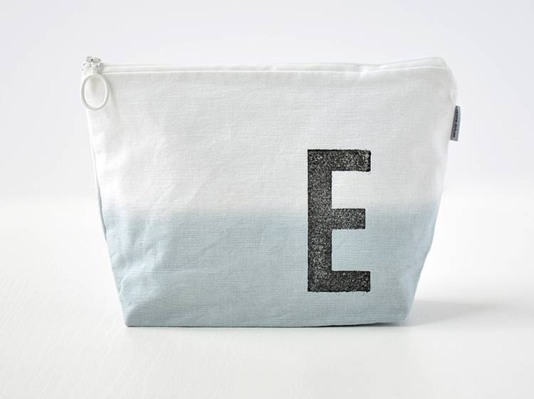 Renna Deluxe Kulturtasche GRAU Mit Monogramm Personalisiert