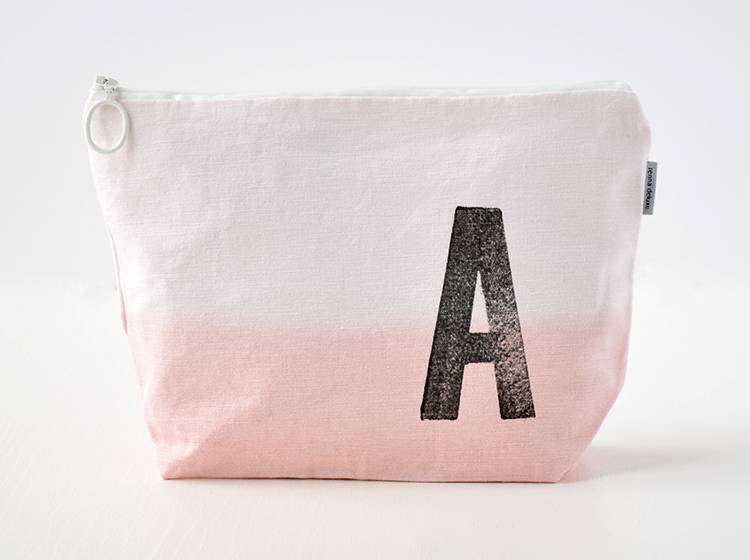 Renna Deluxe Kulturtasche ROSA Mit Monogramm Personalisiert