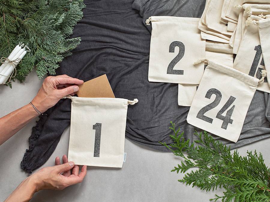 Renna Deluxe Nachhaltiger Adventskalender Aus Bio-Baumwolle