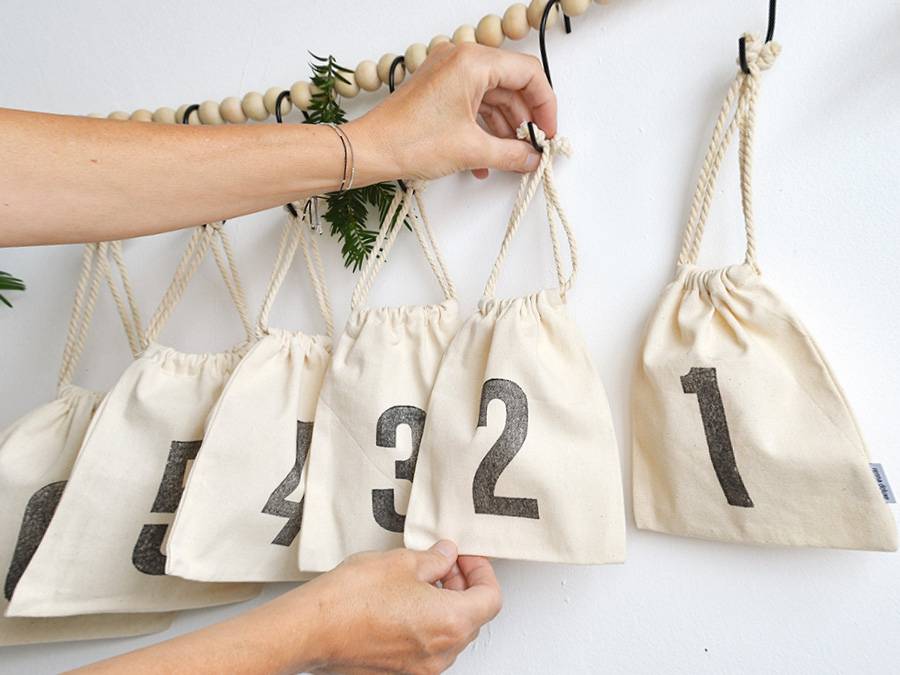 Renna Deluxe Nachhaltiger Adventskalender aus Bio-Baumwolle
