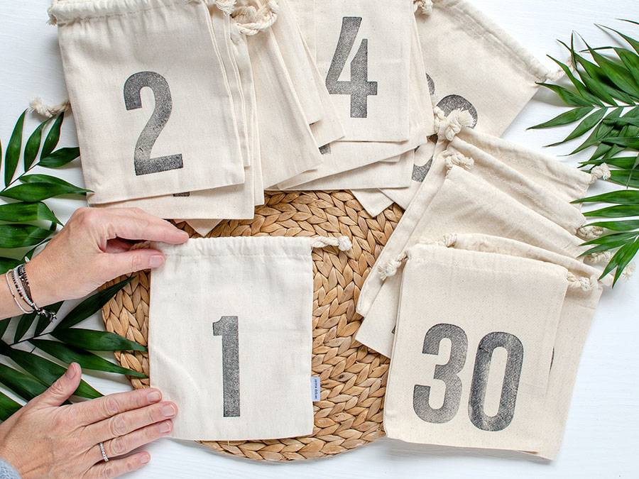 Renna Deluxe Nachhaltiger Ramadan Kalender aus Bio-Baumwolle