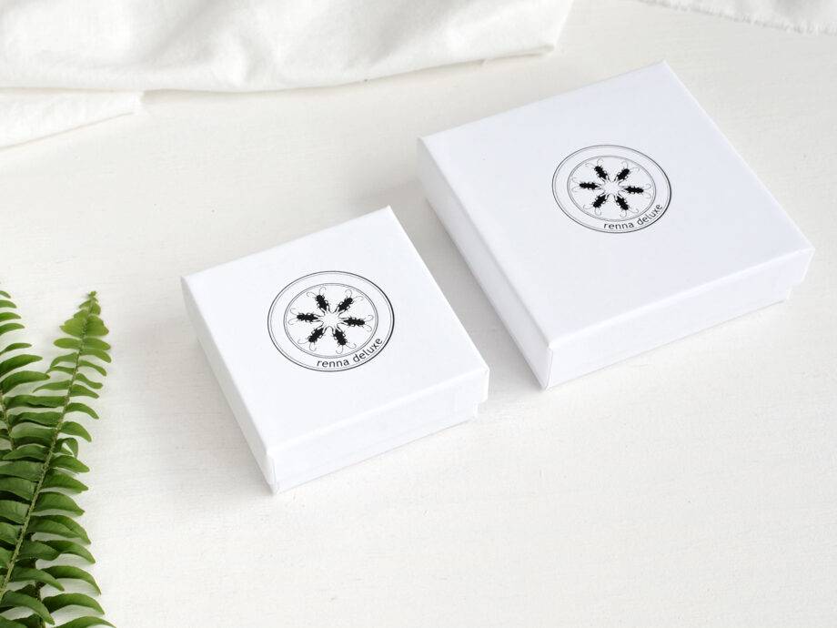 Renna Deluxe Ohrstecker Farnblatt Vergoldet Sterling Silber