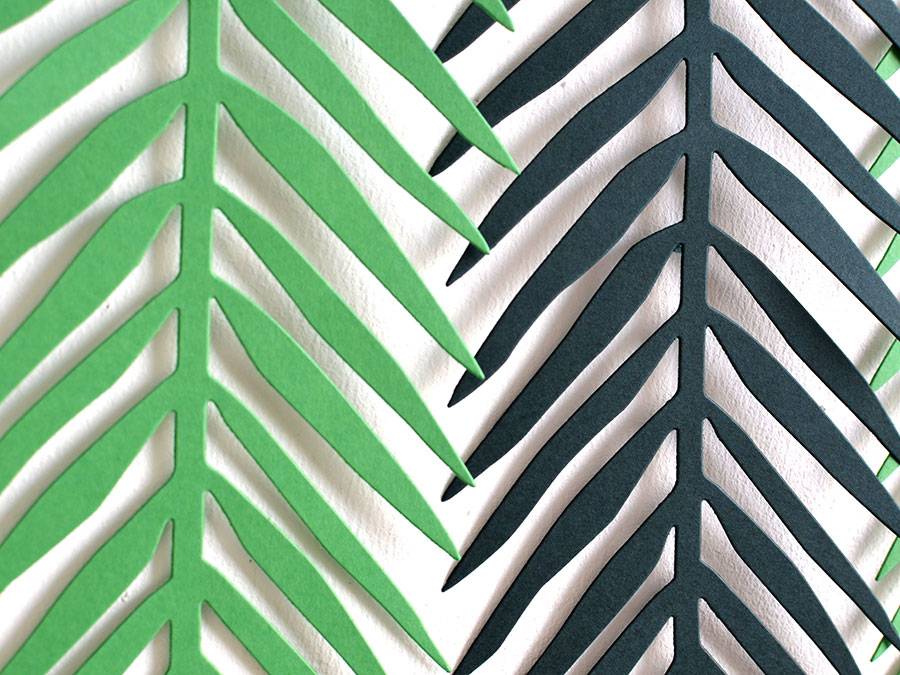 Renna Deluxe Palmen Girlande Mit Palmenblättern Wanddekoration