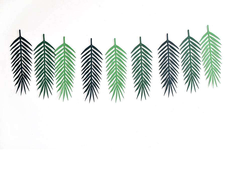 Renna Deluxe Palmen Girlande Mit Palmenblättern Wanddekoration