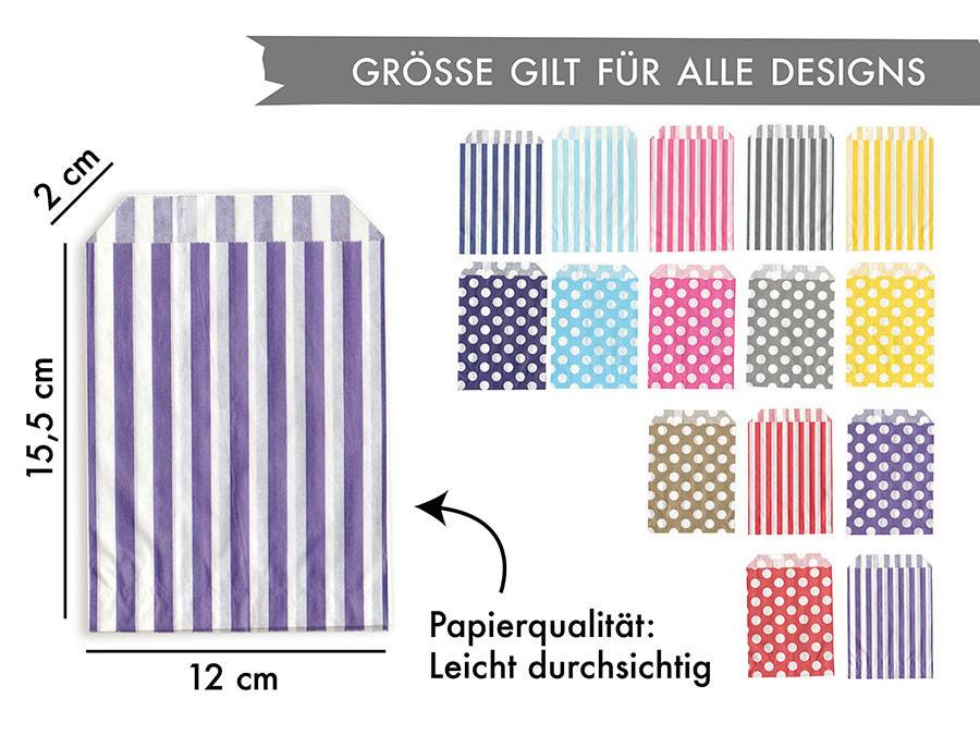 Renna Deluxe 50 Papiertüten Viele Farben
