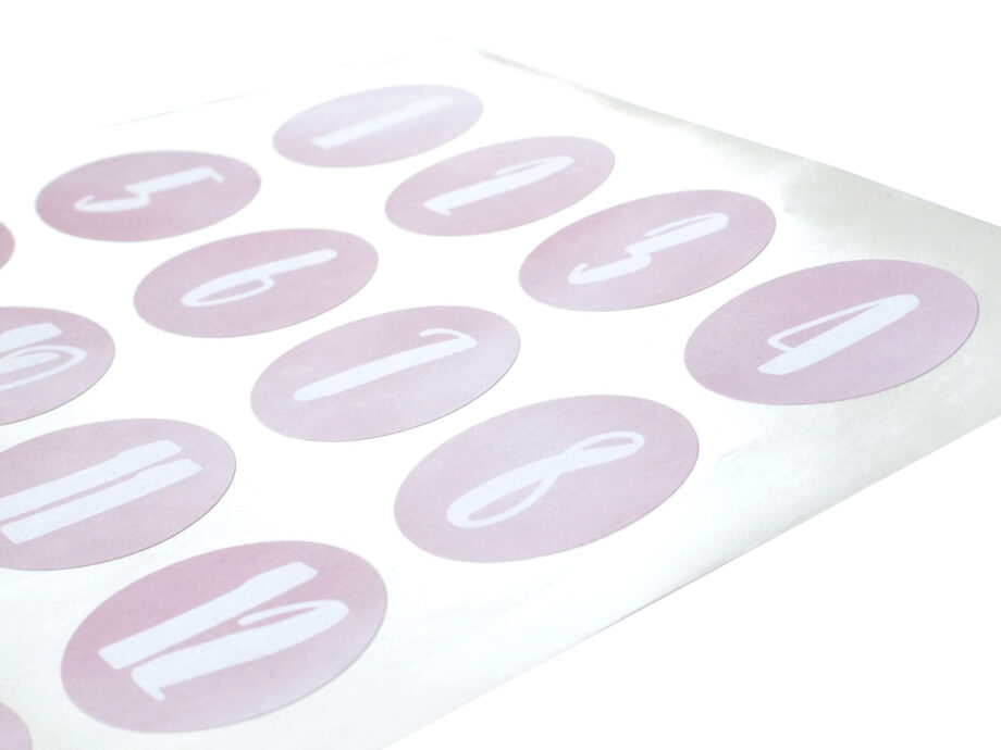 Renna Deluxe Adventskalender ROSA Handlettering