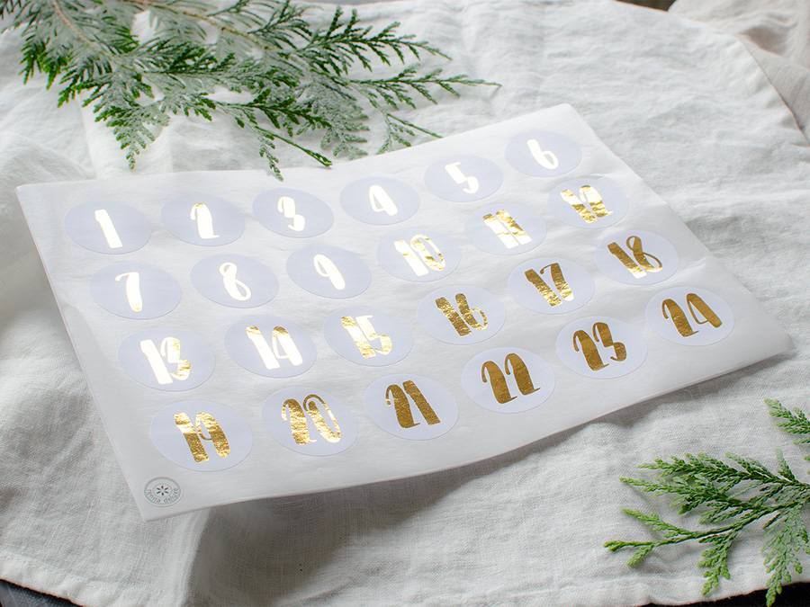Renna Deluxe ADVENTSKALENDER Zahlen In GOLD