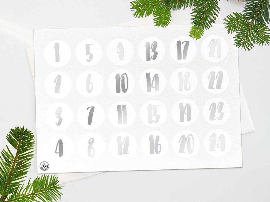 Renna Deluxe ADVENTSKALENDER Zahlen In GOLD