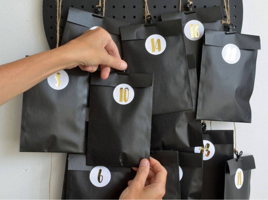 Renna Deluxe ADVENTSKALENDER Zahlen In KUPFER