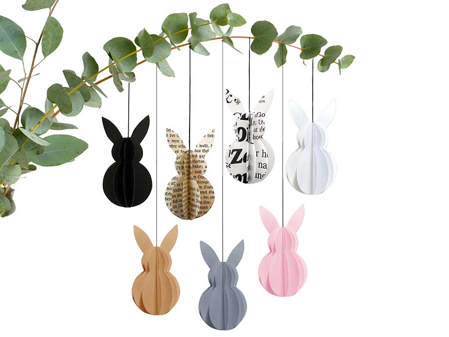 Renna Deluxe Anhänger Osterhase Weiß