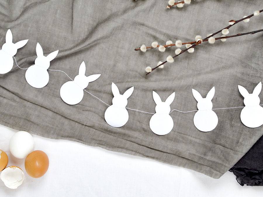 Renna Deluxe Anhänger Osterhase Weiß