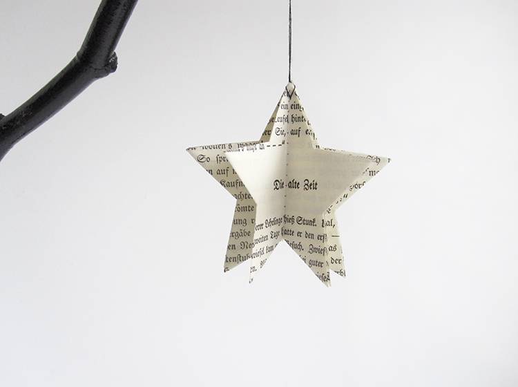 Renna Deluxe Anhänger STERN Baumschmuck In Fraktur