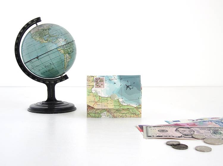 Renna Deluxe Atlas Portemonnaie Aus Landkarten