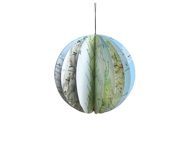 Renna Deluxe Atlas Weltkugel Globus Anhänger