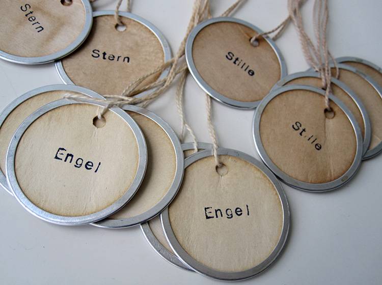 Renna Deluxe ENGEL STERN STILLE Weihnachtsanhänger