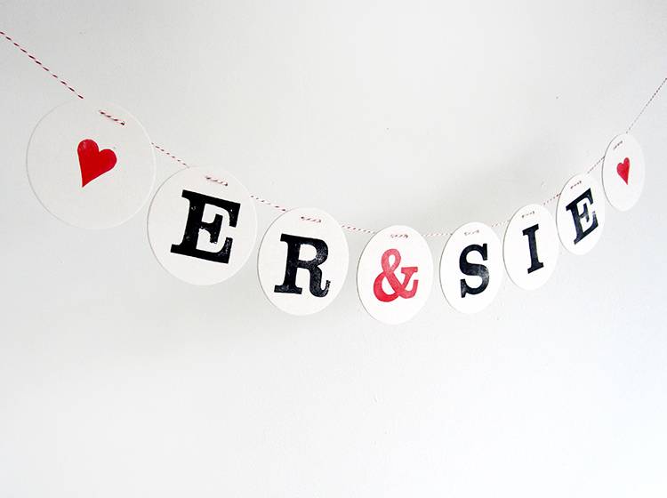 Renna Deluxe ER & SIE Girlande Zur Hochzeit