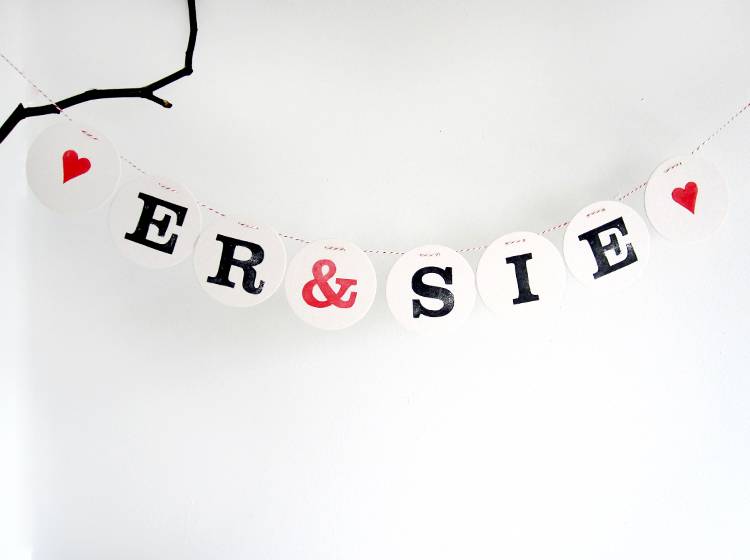 Renna Deluxe ER & SIE Girlande zur Hochzeit