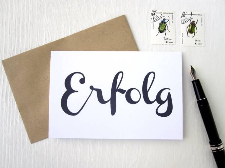 Renna Deluxe ERFOLG // Klappkarte