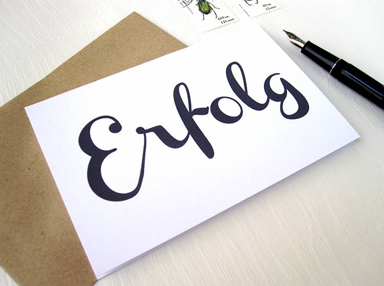 Renna Deluxe ERFOLG // Klappkarte