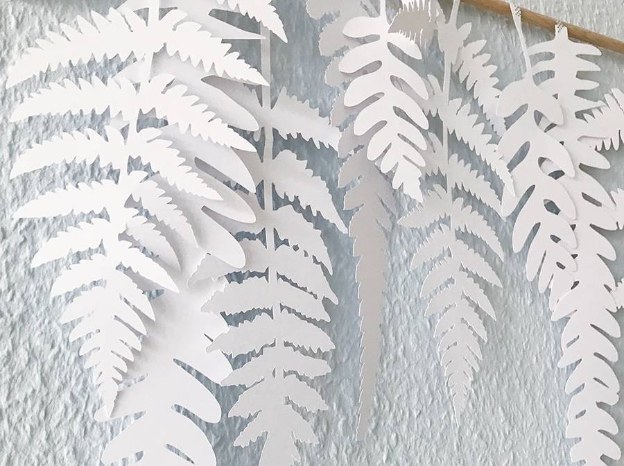 Renna Deluxe FARN Blätter Wanddekoration