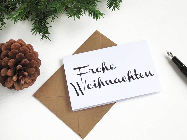 Renna Deluxe Frohe Weihnachten // Klappkarte
