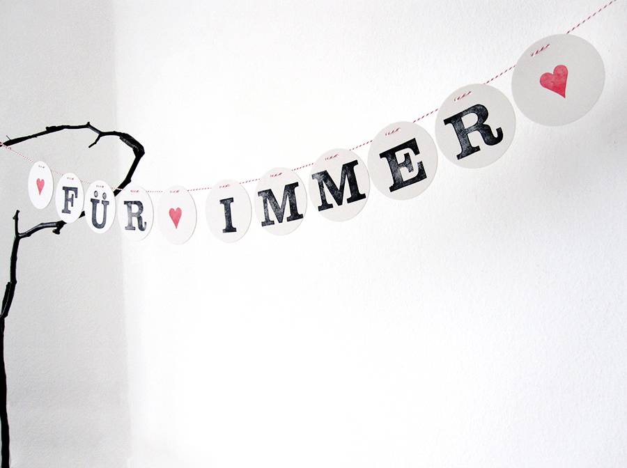 Renna Deluxe FÜR IMMER Hochzeitsgirlande