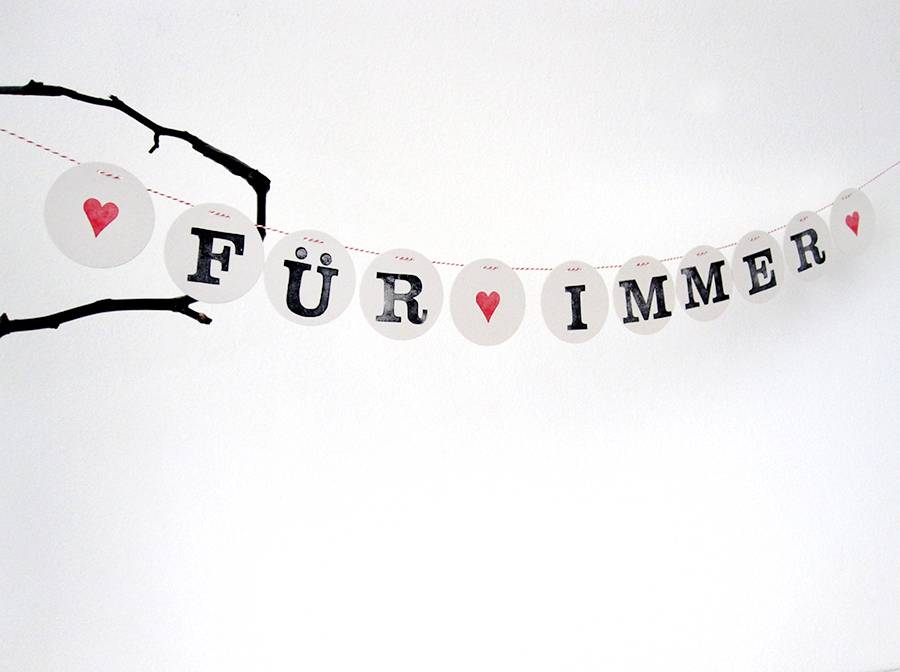 Renna Deluxe FÜR IMMER Hochzeitsgirlande