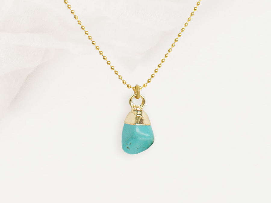 Renna Deluxe GEBURTSSTEIN Dezember Kette Gold