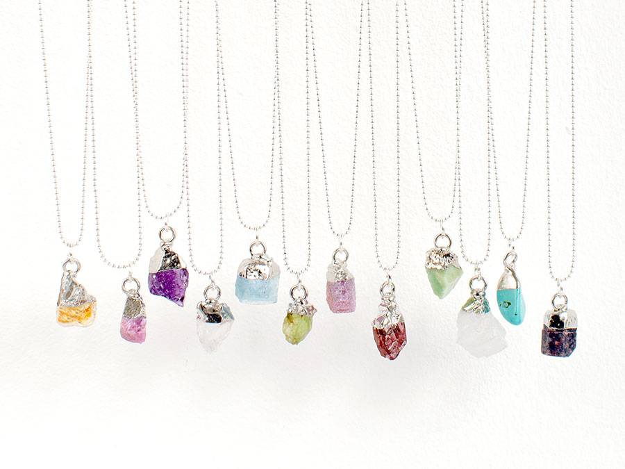 Renna Deluxe GEBURTSSTEIN Februar Kette Silber