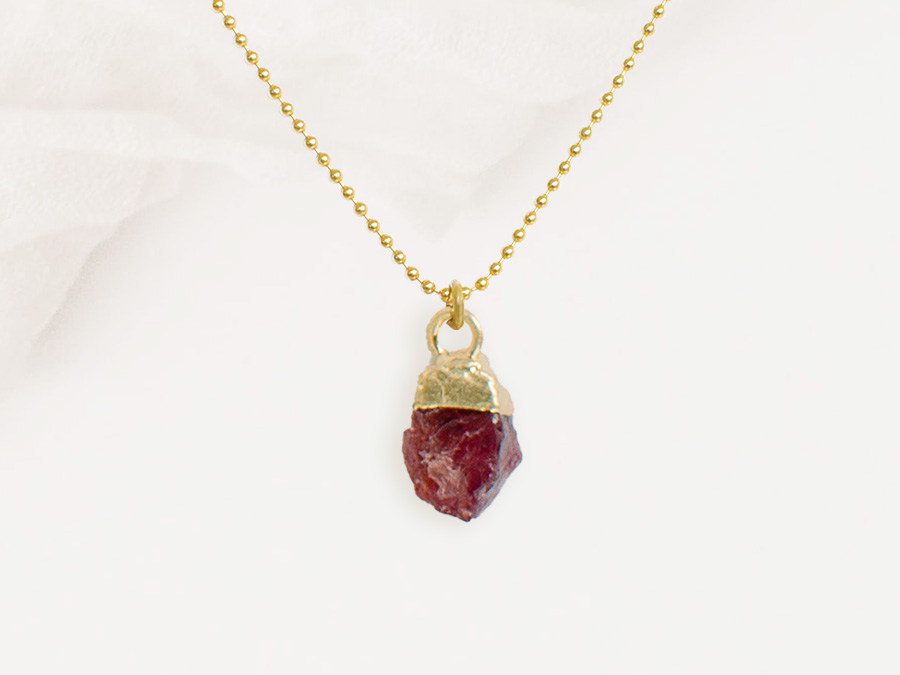 Renna Deluxe GEBURTSSTEIN Januar Kette Gold