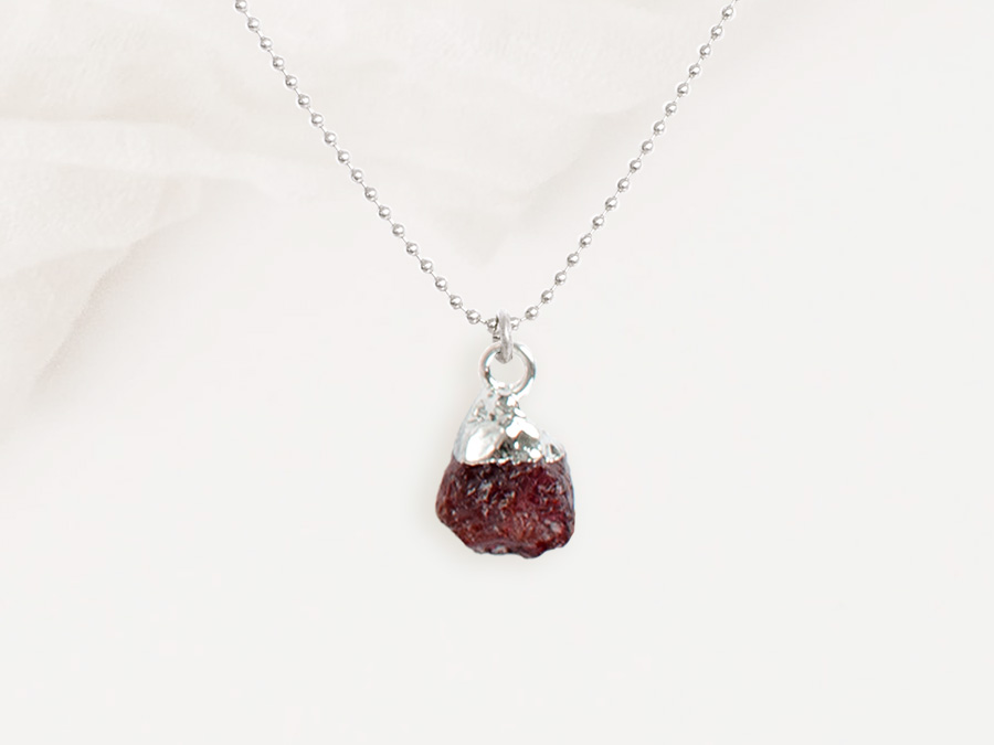 Renna Deluxe GEBURTSSTEIN Januar Kette Silber